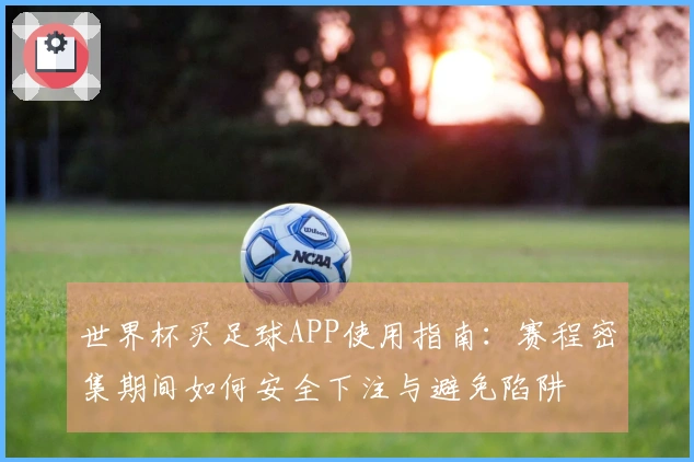 世界杯买足球APP使用指南：赛程密集期间如何安全下注与避免陷阱