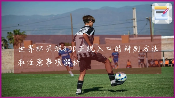 世界杯买球app正规入口的辨别方法和注意事项解析